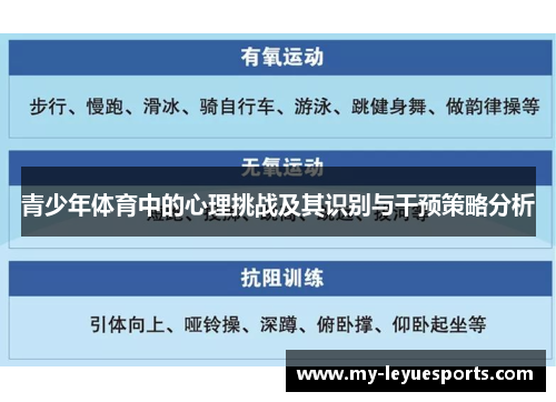 青少年体育中的心理挑战及其识别与干预策略分析